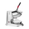 Commercial Ice Crusher 220LBS/H Electric Snow Cone Maker Shaved Ice Silver