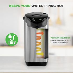 Hybrid Water Boiler and Warmer Stainless Steel Electric Hot Water