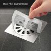 48pcs Disposable Shower Drain Hair Collectors, Bathroom Tub and Sink Drain Strainer Covers, Floor Strainer Stickers, Bathroom Accessories