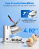 Commercial Ice Crusher 220LBS/H Electric Snow Cone Maker Shaved Ice Silver