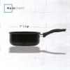 2 qt Non-Stick Aluminum Saucepan, Black