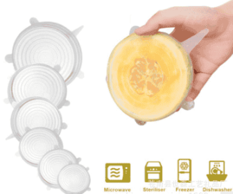 6-piece stretch siliconecover (Option: White-115mm)